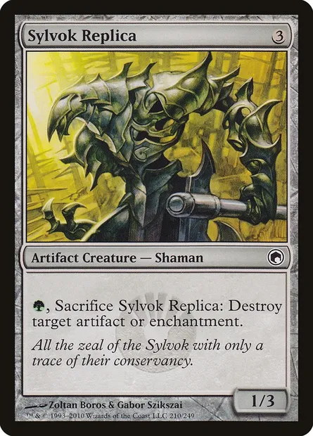 Sylvok Replica, Magic card SOM 210 — Scars of Mirrodin set