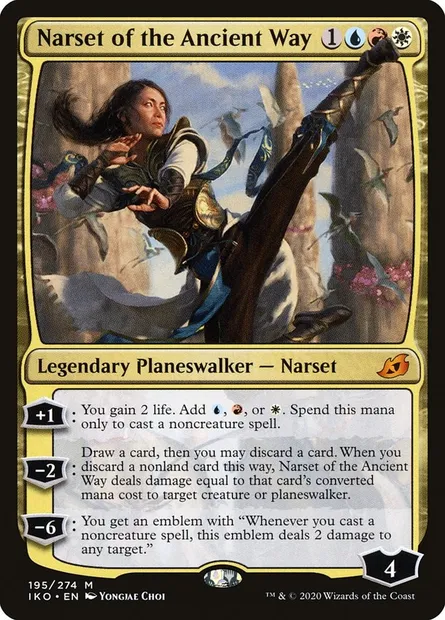 Narset of the Ancient Way, Magic card IKO 195 — Ikoria: Lair of Behemoths set