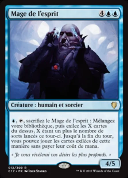 Mage de l'esprit, carte Magic C17 12 — extension Commander 2017