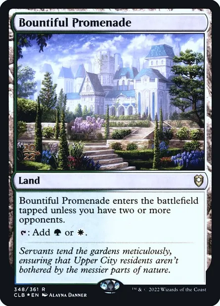Bountiful Promenade, Magic card PCLB 348s — Battle for Baldur's Gate Promos set