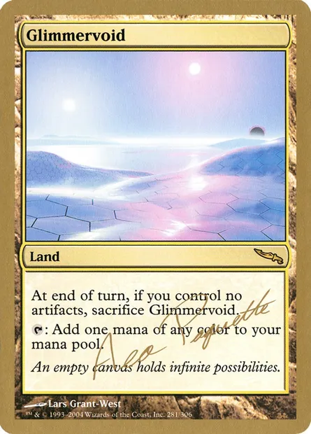 Glimmervoid, Magic card WC04 ap281 — World Championship Decks 2004 set