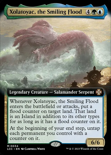 Xolatoyac, the Smiling Flood, Magic card LCC 34 — The Lost Caverns of Ixalan Commander set