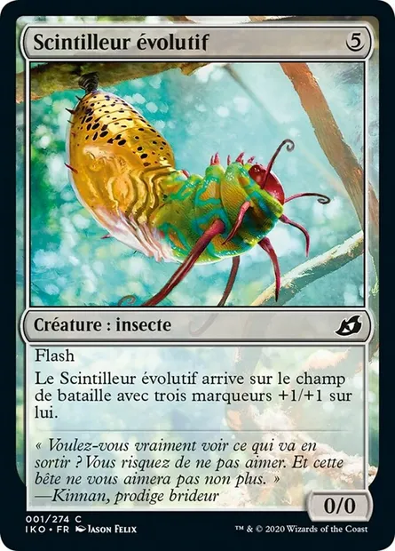 Scintilleur évolutif, carte Magic IKO 1 — extension Ikoria: Lair of Behemoths