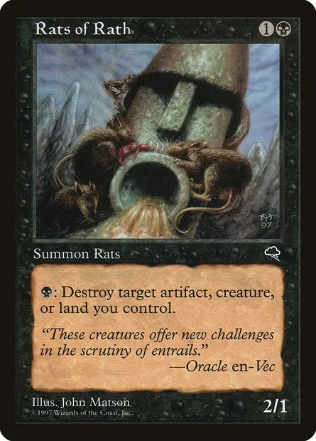 Rats de Rajh, carte Magic TMP 150 — extension Tempête