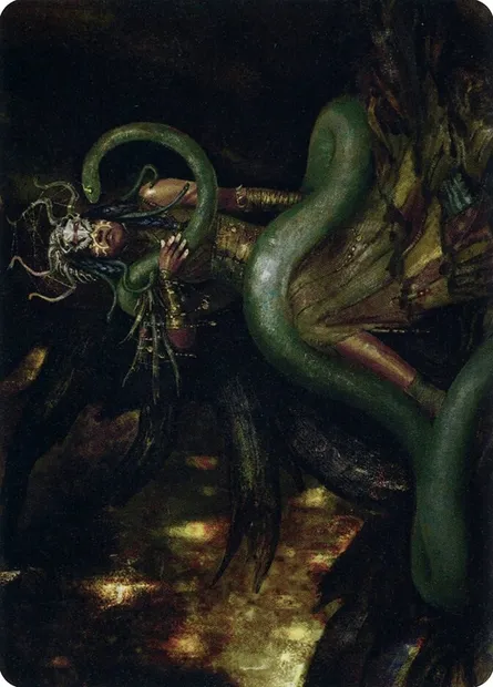 Saryth, the Viper's Fang // Saryth, the Viper's Fang, Magic card AMID 53 — Midnight Hunt Art Series set