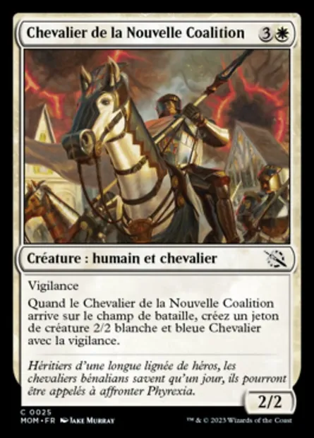 Chevalier de la Nouvelle Coalition, carte Magic MOM 25 — extension L'invasion des machines