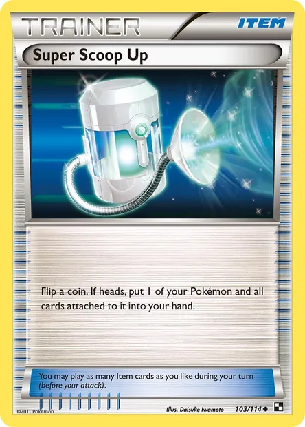 Super Scoop Up, Pokémon card BLW 103 — Black & White set