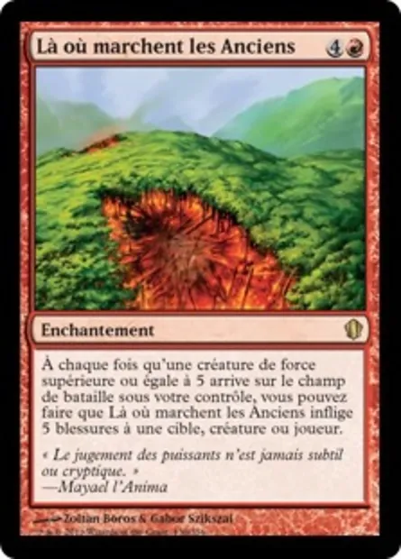 Là où marchent les Anciens, carte Magic C13 130 — extension Commander 2013