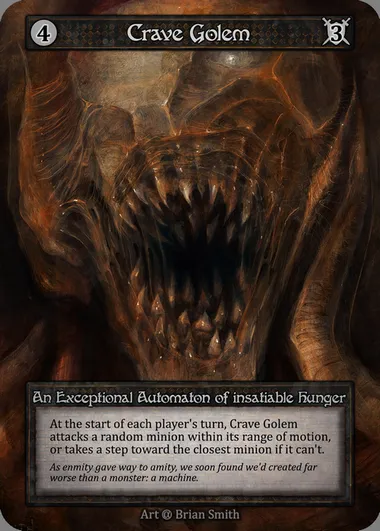 Crave Golem, carte Sorcery ALP 301 — extension Alpha