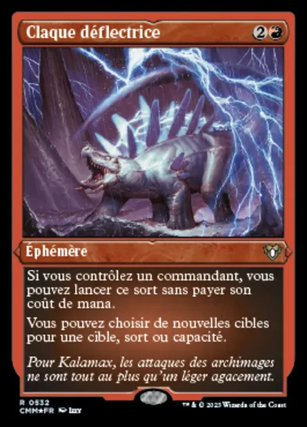 Claque déflectrice, carte Magic CMM 532 — extension Commander Masters