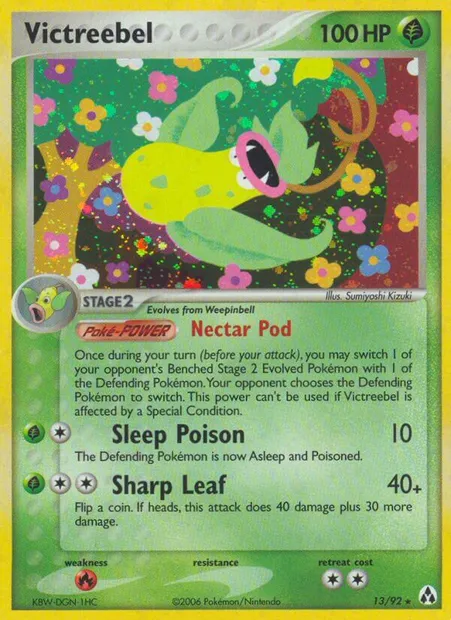 Victreebel, Pokémon card LM 13 — Legend Maker set