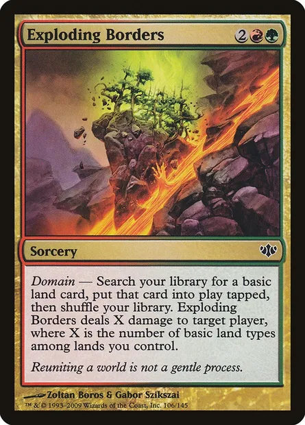 Exploding Borders, Magic card CON 106 — Conflux set