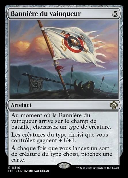 Bannière du vainqueur, carte Magic LCC 316 — extension The Lost Caverns of Ixalan Commander