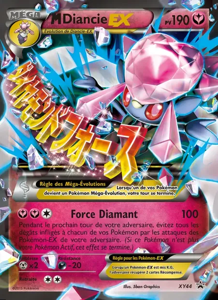 M Diancie EX, carte Pokémon XY 44 — extension Promo XY