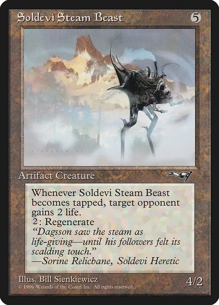 Soldevi Steam Beast, Magic card ALL 133a — Alliances set