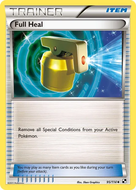 Full Heal, Pokémon card BLW 95 — Black & White set