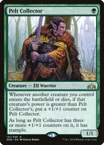 Pelt Collector, Magic card PGRN 141p — Guilds of Ravnica Promos set