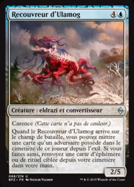 Recouvreur d'Ulamog, carte Magic BFZ 68 — extension La bataille de Zendikar