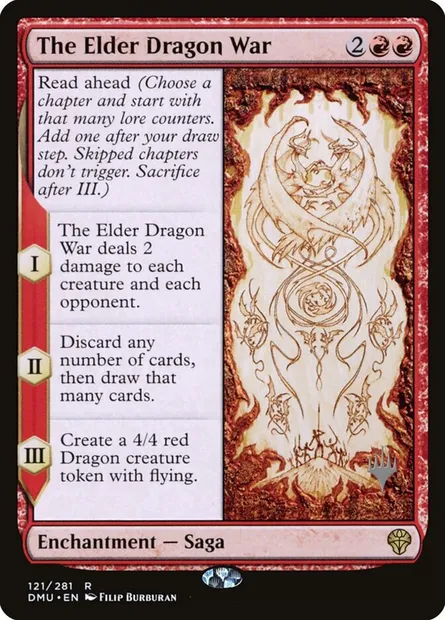 The Elder Dragon War, Magic card PDMU 121p — Dominaria United Promos set