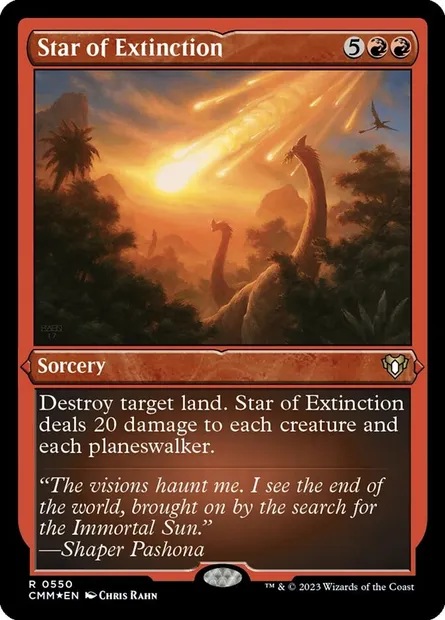 Star of Extinction, Magic card CMM 550 — Commander Masters set