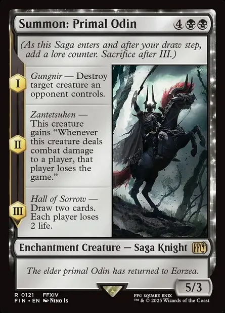 Summon: Primal Odin, Magic card FIN 121 — Final Fantasy set