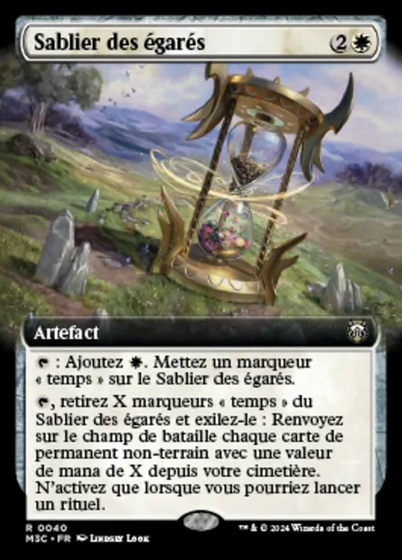 Sablier des égarés, carte Magic M3C 40 — extension Modern Horizons 3 Commander