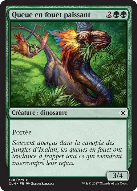 Queue en fouet paissant, carte Magic XLN 190 — extension Ixalan