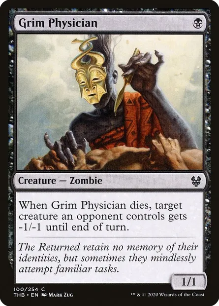 Grim Physician, Magic card THB 100 — Theros Beyond Death set
