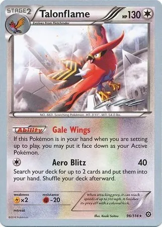 Flambusard, carte Pokémon WCD16 096 — extension World Championship Decks 2016
