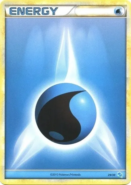 Énergie Eau, carte Pokémon TK4G 029 — extension HS Trainer Kit (Gyarados)