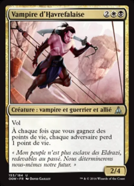 Vampire d'Havrefalaise, carte Magic OGW 153 — extension Le serment des Sentinelles