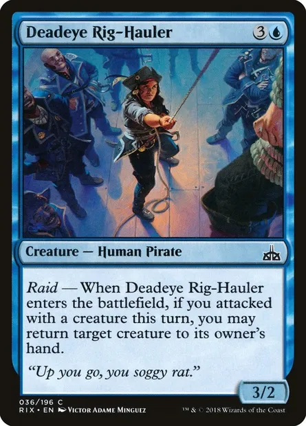 Deadeye Rig-Hauler, Magic card RIX 36 — Rivals of Ixalan set