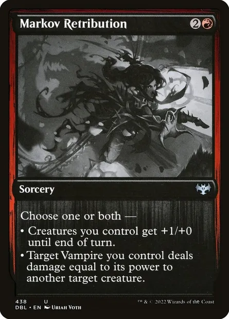 Châtiment de Markov, carte Magic DBL 438 — extension Innistrad : Double Programme