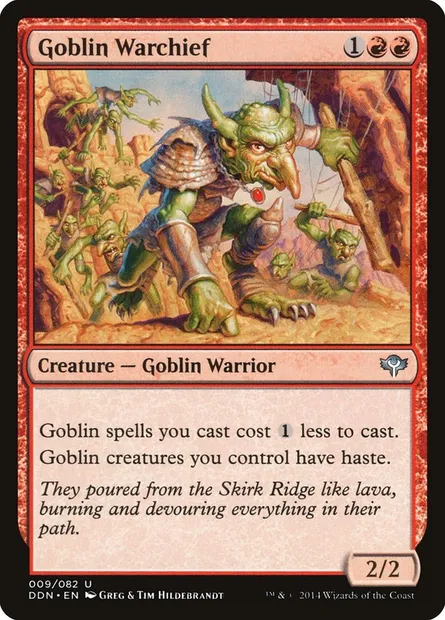 Goblin Warchief, Magic card DDN 9 — Duel Decks: Speed vs. Cunning set