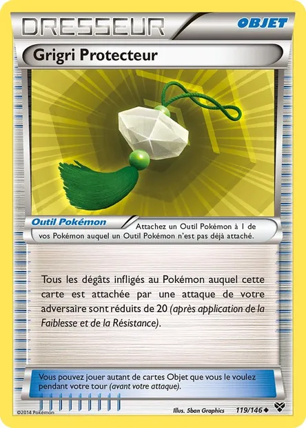 Grigri Protecteur, carte Pokémon XY 119 — extension XY