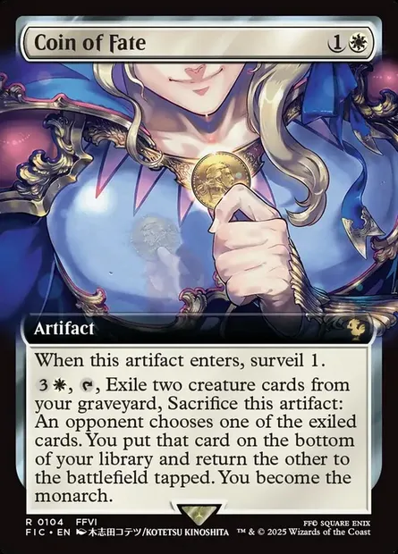 Coin of Fate, Magic card FIC 104 — Final Fantasy Commander set