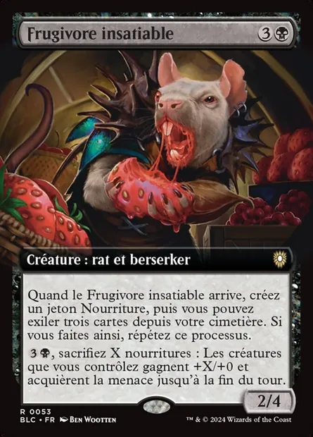 Frugivore insatiable, carte Magic BLC 53 — extension Bloomburrow Commander