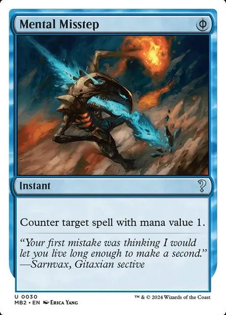 Mental Misstep, Magic card MB2 30 — Mystery Booster 2 set