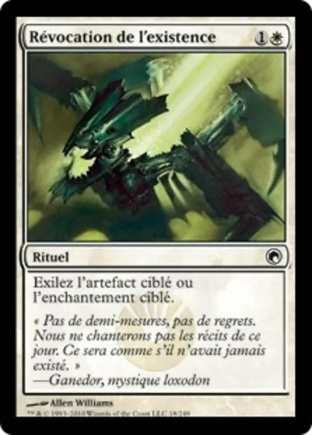 Révocation de l'existence, carte Magic SOM 18 — extension Cicatrices de Mirrodin