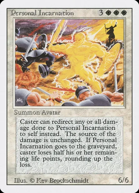 Personal Incarnation, Magic card 3ED 31 — Revised Edition set