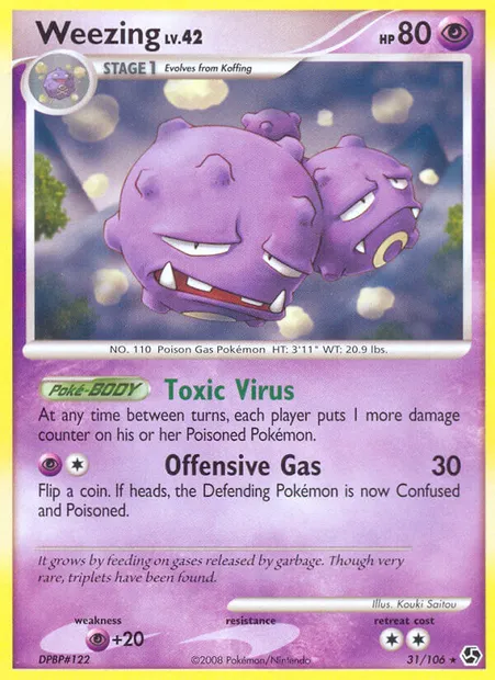 Weezing, Pokémon card GE 31 — Great Encounters set