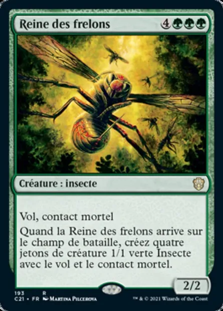 Reine des frelons, carte Magic C21 193 — extension Commander 2021