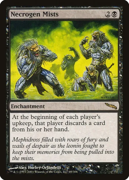 Necrogen Mists, Magic card MRD 69 — Mirrodin set