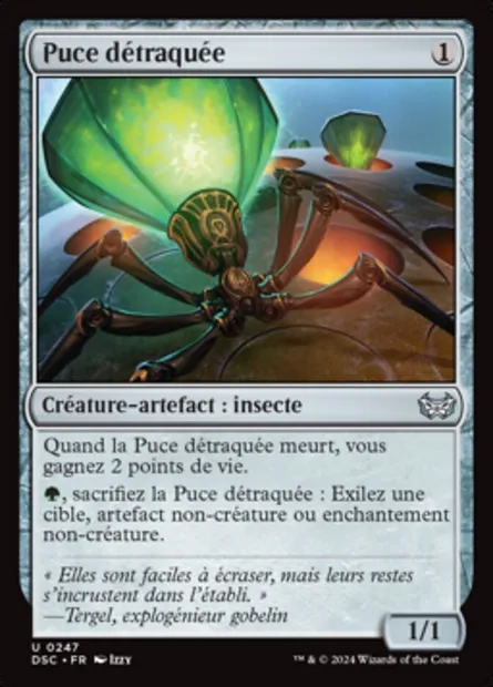 Puce détraquée, carte Magic DSC 247 — extension Duskmourn: House of Horror Commander