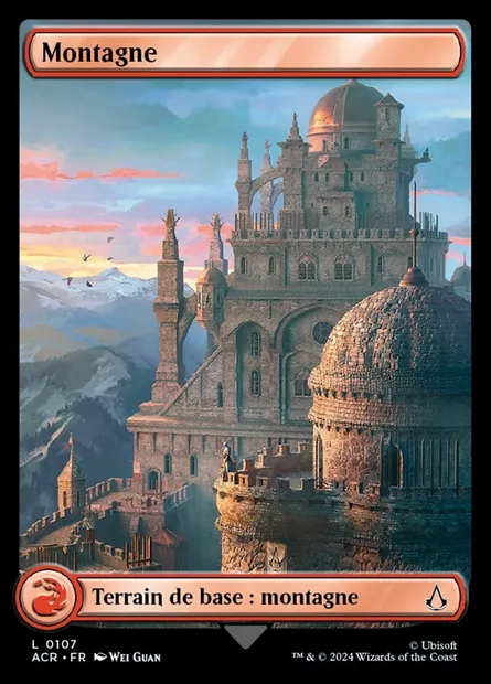 Montagne, carte Magic ACR 107 — extension Assassin's Creed