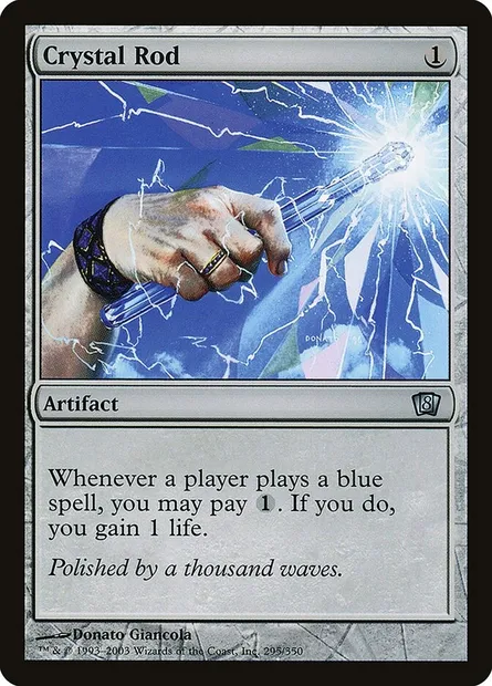 Crystal Rod, Magic card 8ED 295★ — Eighth Edition set