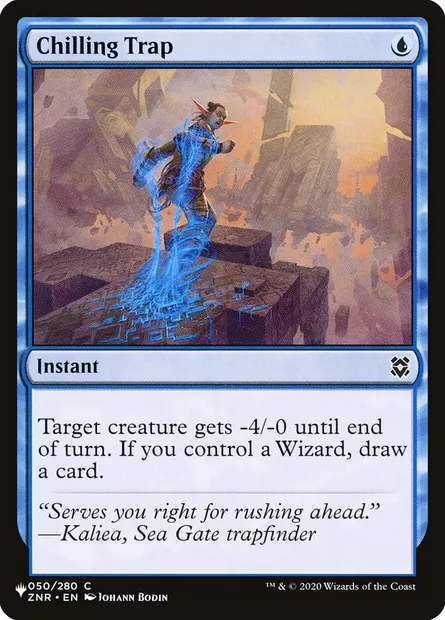 Chilling Trap, Magic card PLST ZNR-50 — The List set