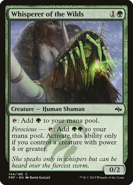 Whisperer of the Wilds, Magic card FRF 144 — Fate Reforged set