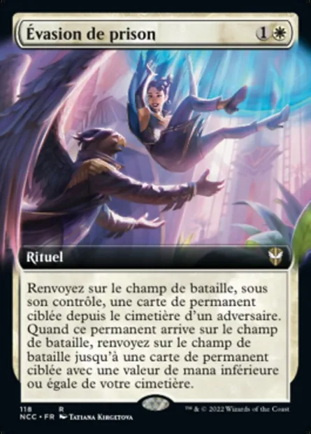 Évasion de prison, carte Magic NCC 118 — extension New Capenna Commander