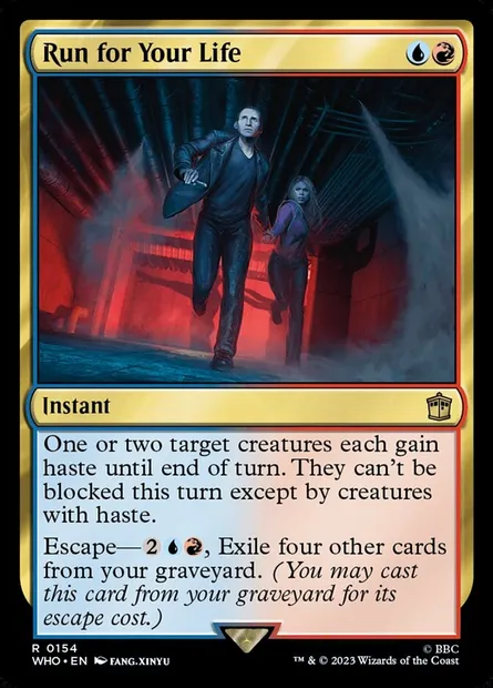Run for Your Life, Magic card WHO 154 — Doctor Who set